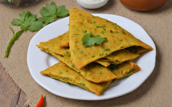 Besan Chilla - easy travel food recipes